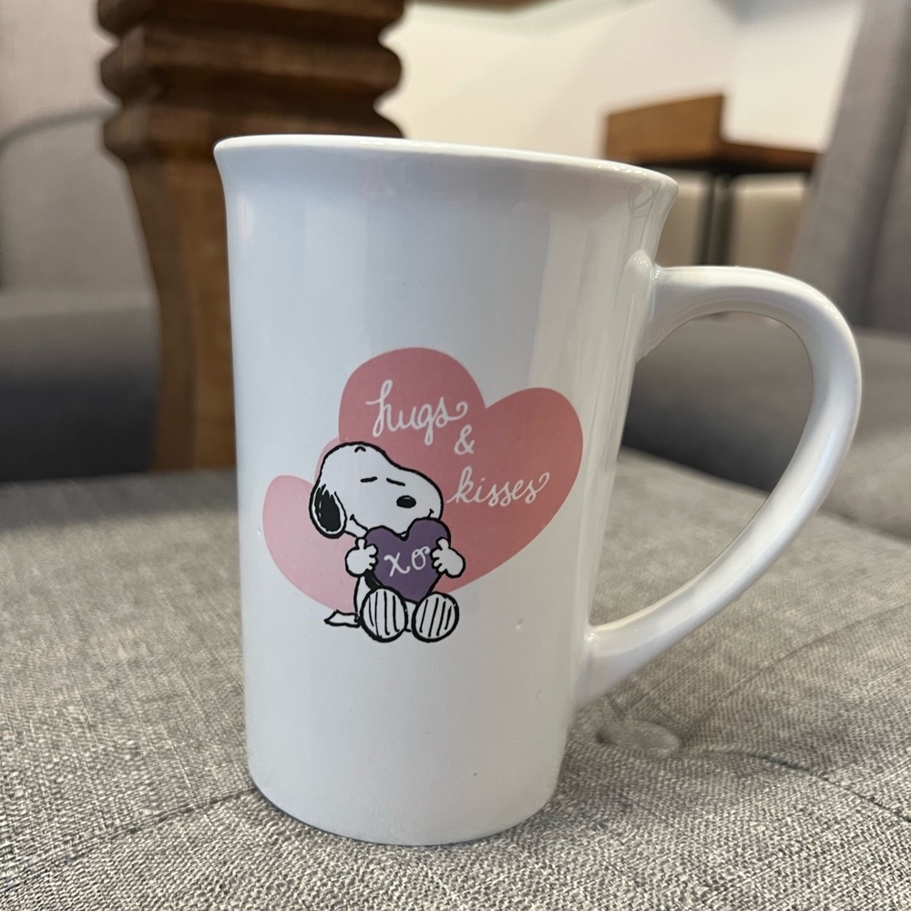 Peanuts Snoopy Hugs & Kisses White Mug valentines